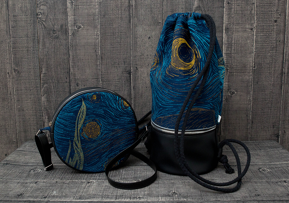 Plasun - Roundbag Starry Night, torebka i plecak z chusty