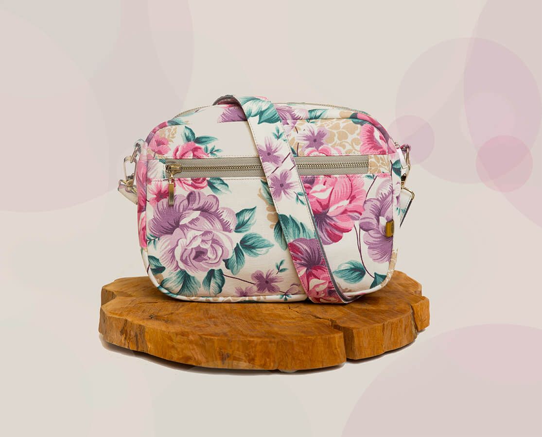 wiosenne kwiaty torebka smartbag standard bawełna impregnowana