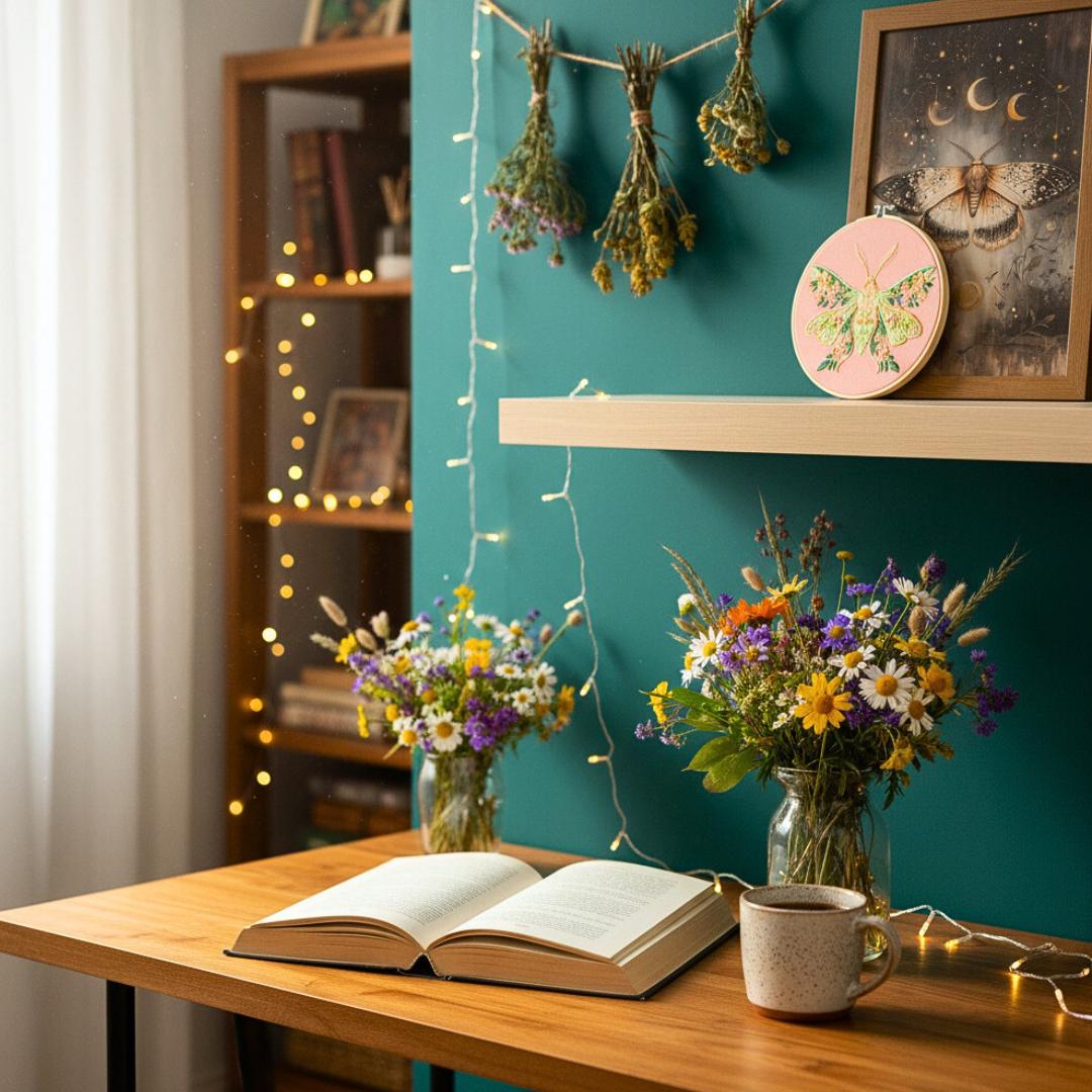 ćma floral haft w tamborku