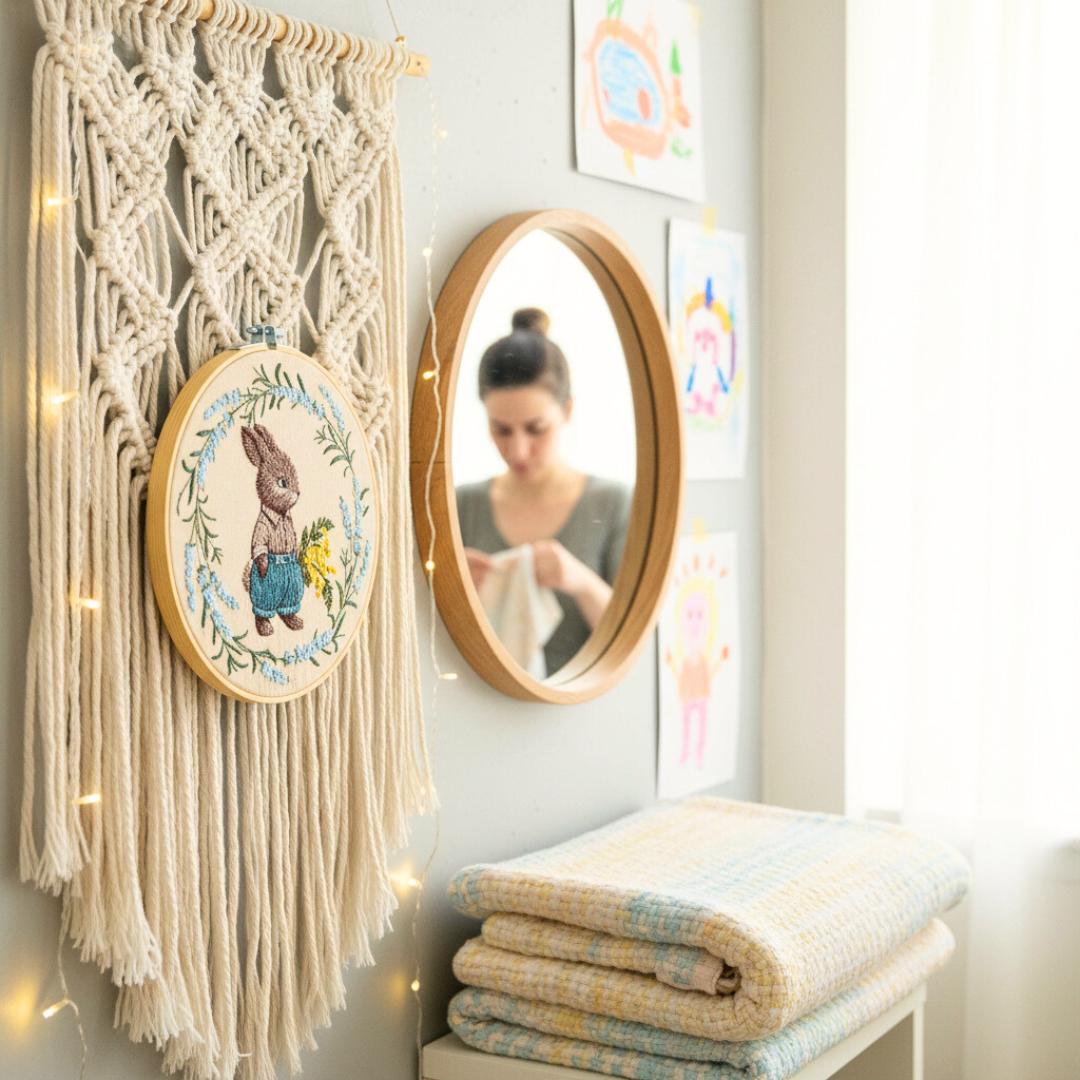 Królik (boy), haft w tamborku 20 cm