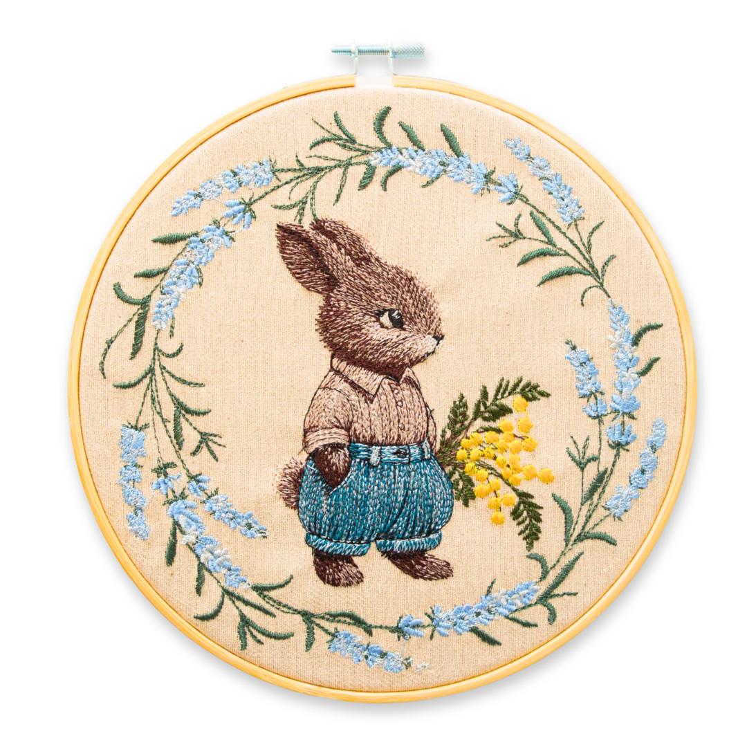 Królik (boy), haft w tamborku 20 cm