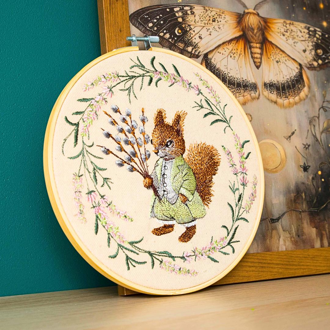 Wiewiórka (boy), haft w tamborku 20 cm