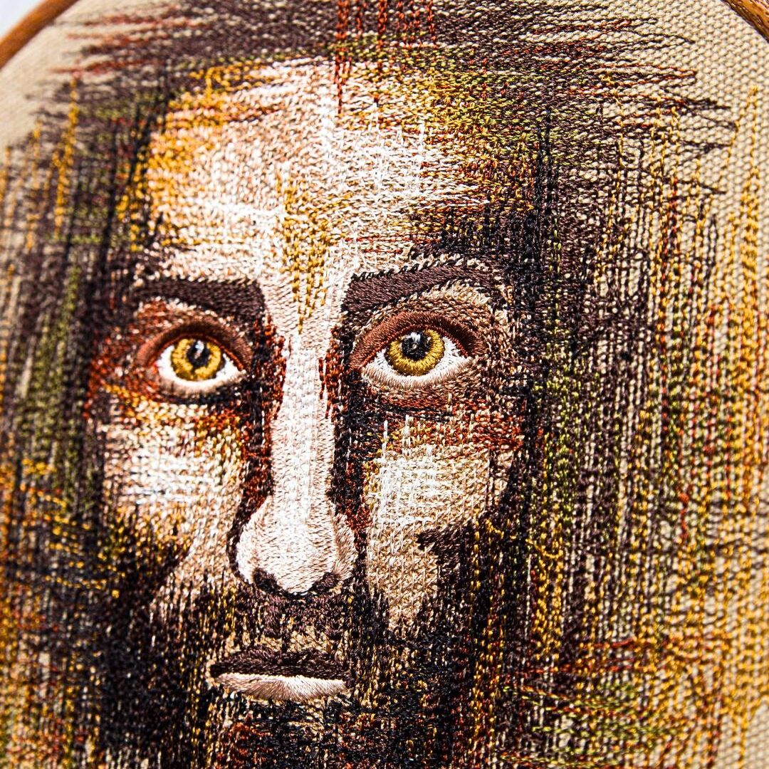 Twarz Jezusa – haft w tamborku 20 cm