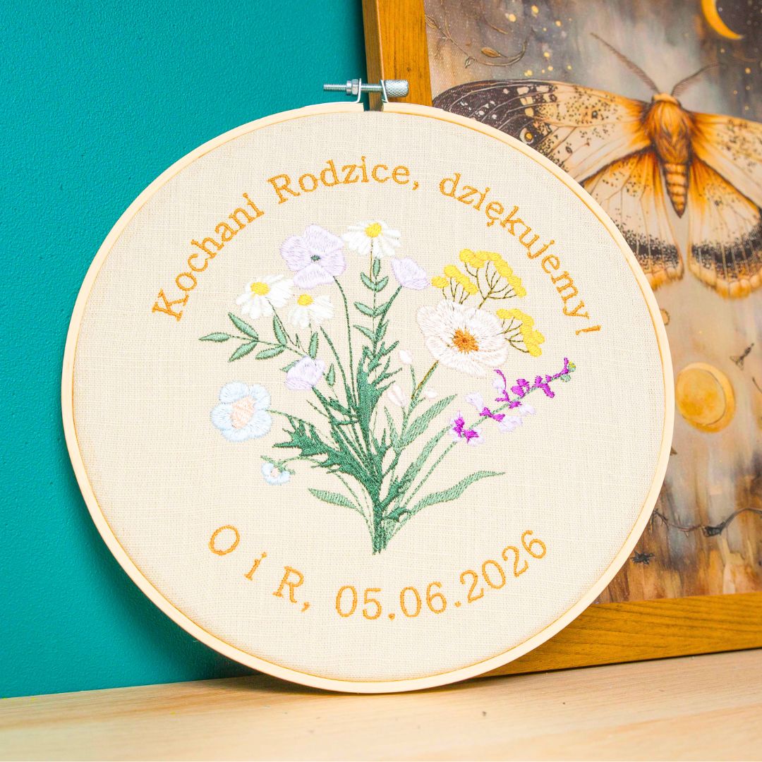 Podziękowania 3, Indywidualna dedykacja, haft w tamborku